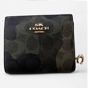 Coach Camouflage Black and Olive Wallet